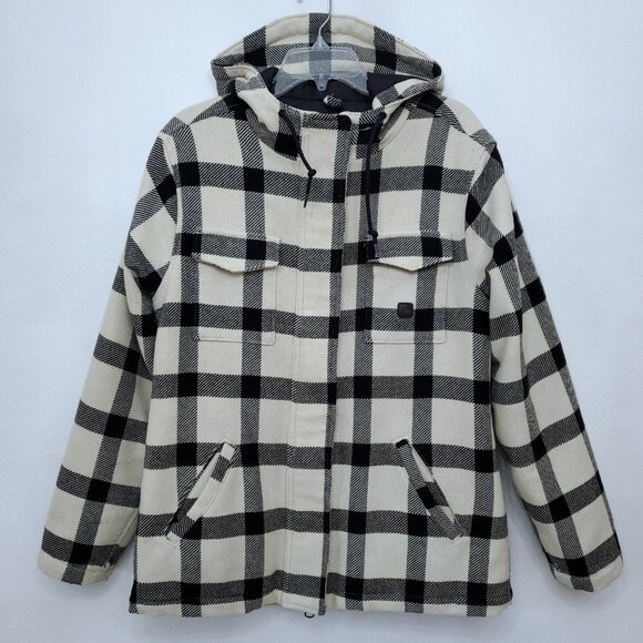Carhartt Camden Wool Blend Buffalo Plaid Women's Parka Coat Size Large
